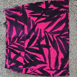 Express Design Studio Size 00 Mini Skirt High Waisted Cotton Side Zipper Black